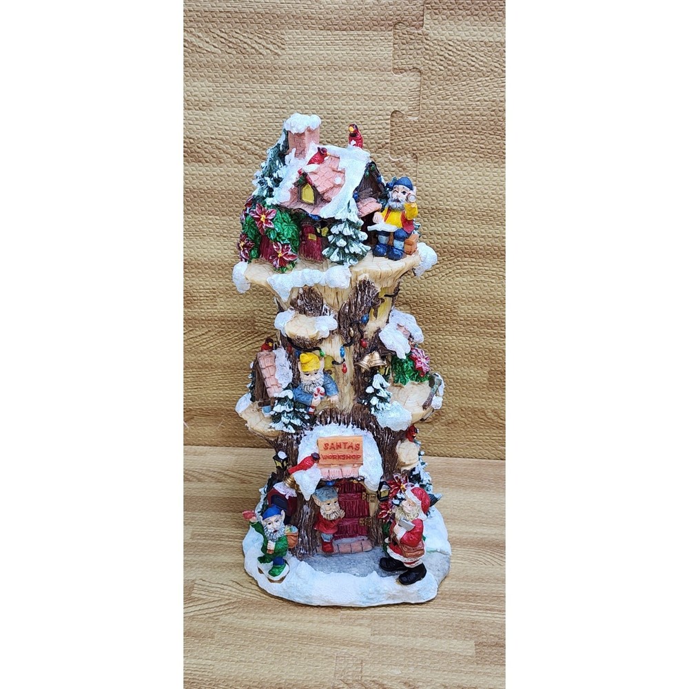 Santa's Workshop Hand Painted Polyresin Christmas Display Original Box